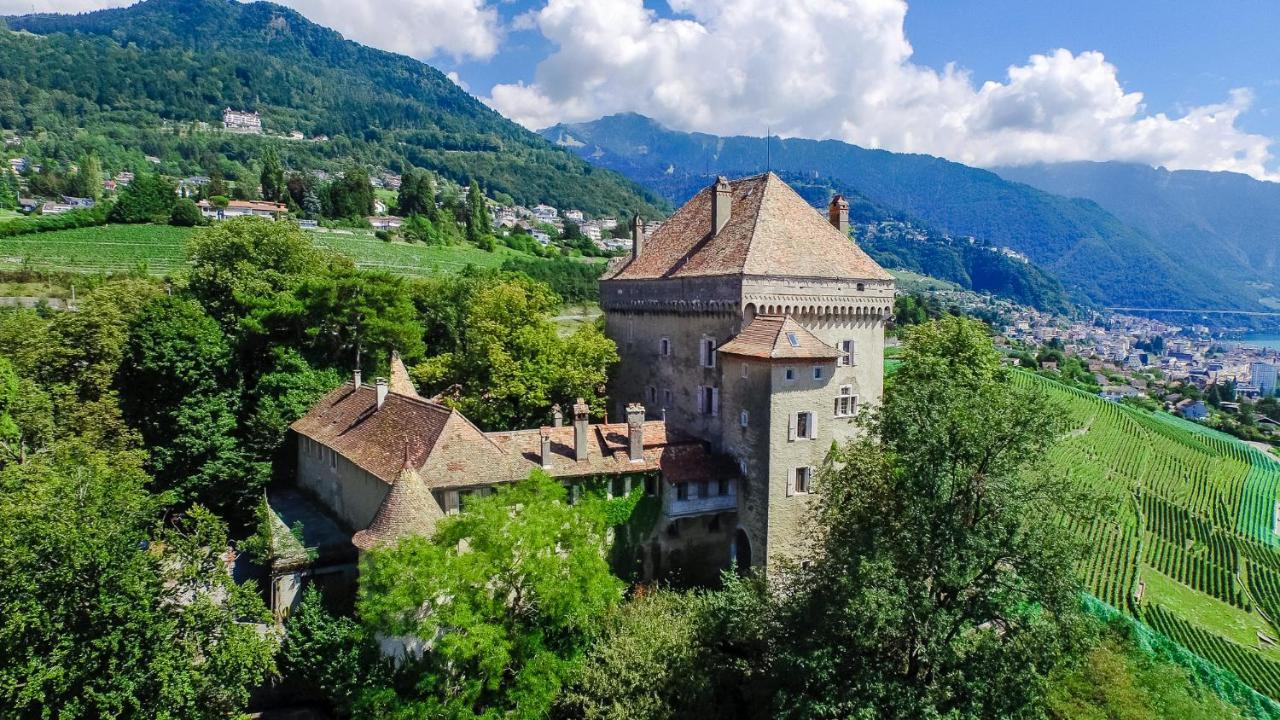 A Castle Spirit Apartment In Chateau Du Chatelard Clarens Екстериор снимка